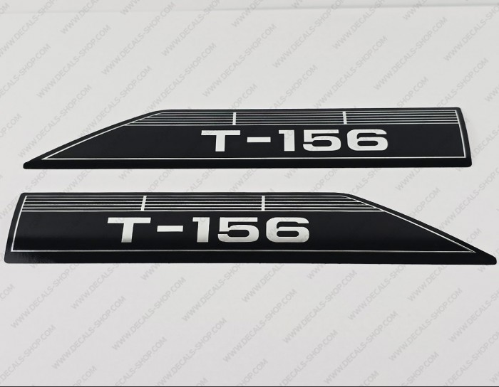 Glastron T-156 1973 And Up CHROME Boat Decals Set of 2 x 12"